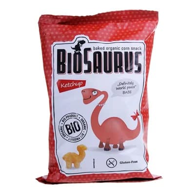BioSaurus BIO Kukuřičný snack kečupový