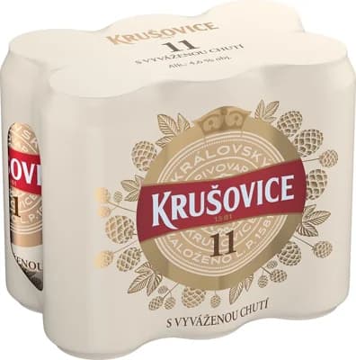 Krušovice 11 plech (6×0,5 l)