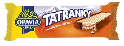 Opavia Tatranky s arašídovou příchutí oplatka