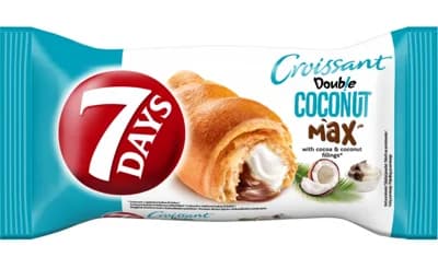 7 Days Croissant Double s kakaovou a kokosovou náplní