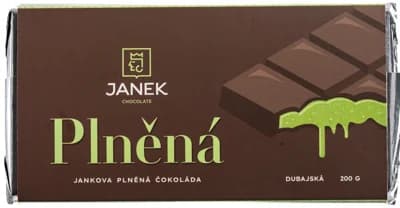 Čokoládovna Janek Jankova Dubajská čokoláda