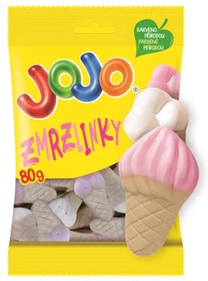 Jojo Zmrzlinky pěnové želé bonbóny s ovocnými příchutěmi