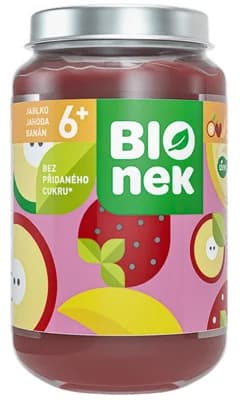 BIOnek BIO Ovocný příkrm jablko, jahoda a banán