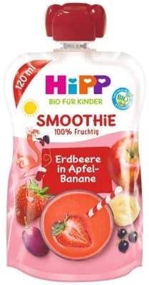 HiPP BIO Smoothie Jablko-Banán-Červené ovoce