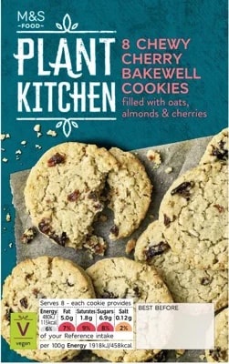Marks & Spencer Sušenky s ovesnými vločkami, kousky višní a posekanými mandlemi