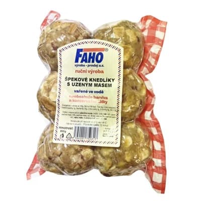 Špekové knedlíky s uzeným 900 g