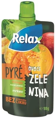 Relax Pyré Mango-banán-ananas-dýně-mrkev-jablko