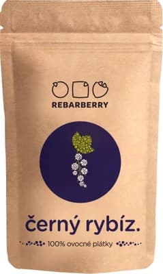 Rebarberry Černý rybíz 100% ovocné plátky