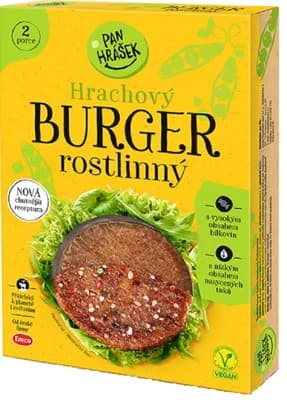 Pan Hrášek Rostlinný burger, 2 ks