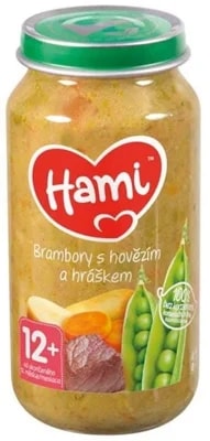 Hami Brambory s hovězím a hráškem 12m+