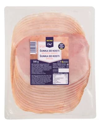 Metro Chef Šunka od kosti nejvyšší jakosti plátky (95% masa)