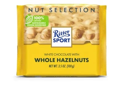 Ritter Sport Bílá čokoláda s celými ořechy