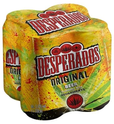 Desperados plech (4×0,33 l)