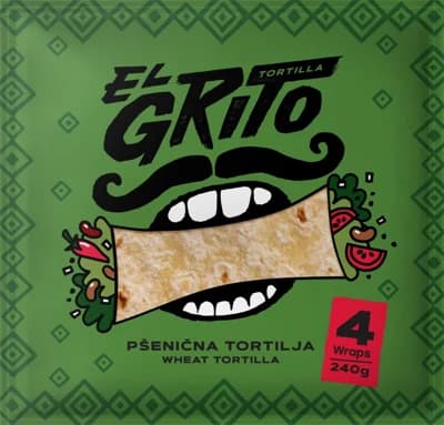 El Grito Tortilla classic 25 cm, 4 ks