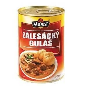 Hamé Zálesácký guláš hotové jídlo
