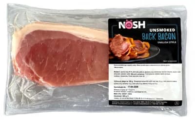 Slanina britského typu neuzená, plátky