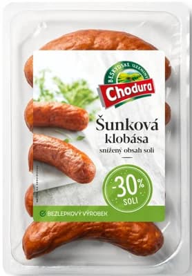 Chodura Šunková klobása se sníženým obsahem soli