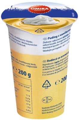 Omira Vanilkový puding se šlehačkou