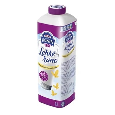 MLÉKÁRNA KUNÍN Mléko bez laktózy 1,5 % tuku