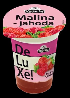 Krajanka DeLuXe smetanový jogurt malina a jahoda