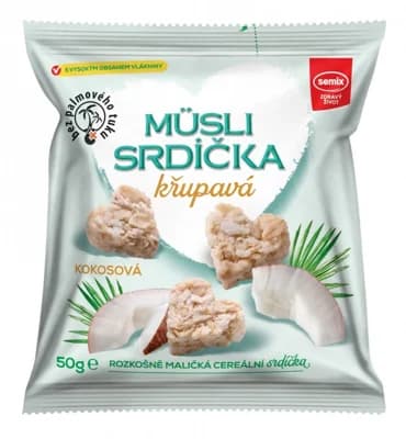 Semix Musli křupavá srdíčka-KOKOS 35% sáček