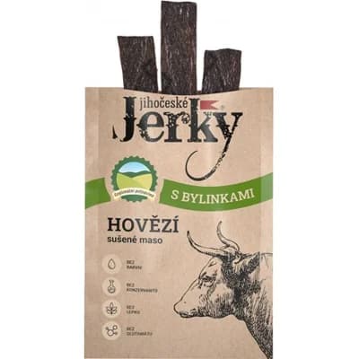 Jihočeské Jerky HOVĚZÍ - s bylinkami