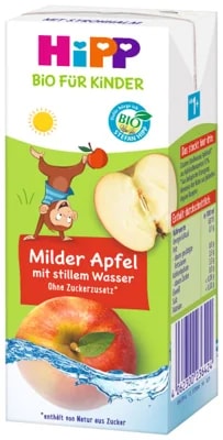 HiPP BIO Nápoj jemné jablko s neperlivou pramenitou vodou