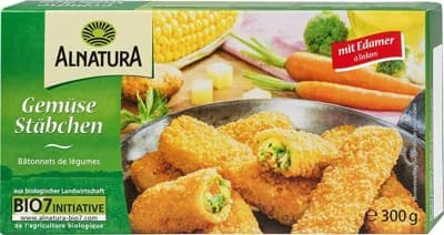 ALNATURA BIO Zeleninové tyčinky s eidamem obalované