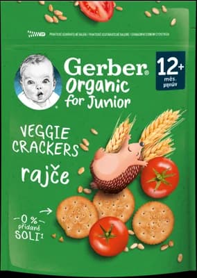 Gerber Organic BIO Krekry s rajčaty