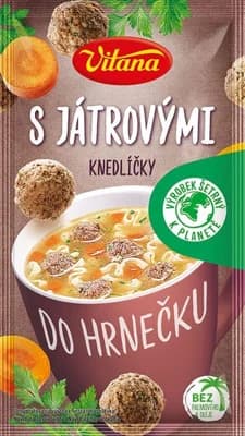 Vitana Do hrnečku polévka s játrovými knedlíčky