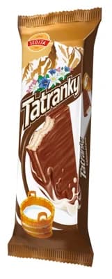 Sedita Tatranky Oplatky s mléčnou krémovou náplní v mléčno-kakaové polevě