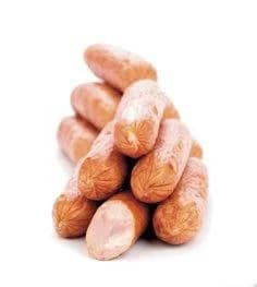 KOSTELECKÉ UZENINY Klobásky moravské chlaz. váž. cca 1,