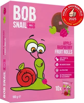 Šnek Bob Ovocné rolky jablko-malina