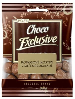 Poex Kokosové kostky v mléčné čokoládě