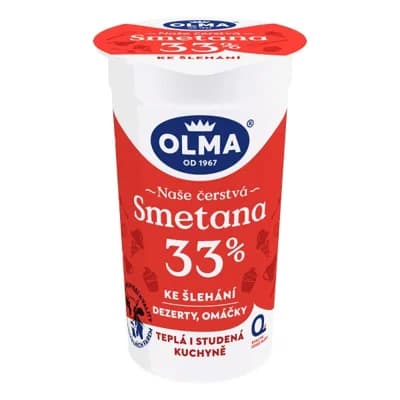 Olma Smetana ke šlehání (33%)