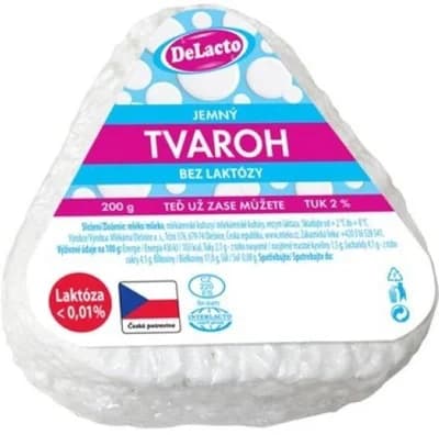 DeLacto Olešnický tvaroh jemný bez laktózy