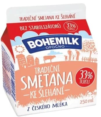Bohemilk Čerstvá smetana ke šlehání 33 %