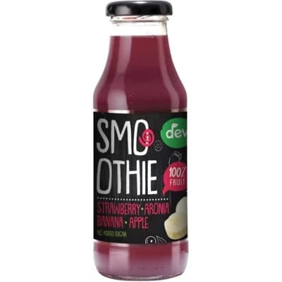 DEVA smoothie Banán, Jahoda, Arónie, Jablko