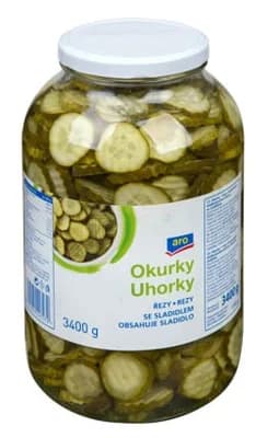 aro Okurky řezy se sladidlem