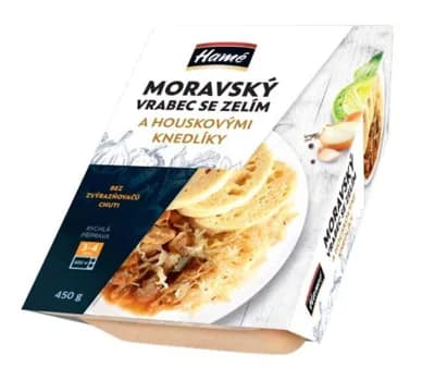 Hamé Moravský vrabec se zelím a knedlíkem