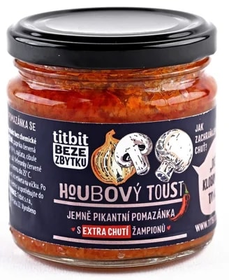 Titbit Houbový toust - jemně pikantní pomazánka
