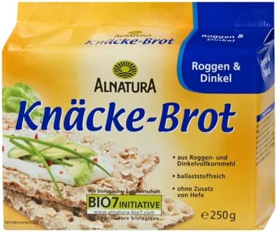 Alnatura BIO Knäckebrot z celozrnné žitné a špaldové mouky