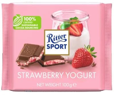Ritter Sport Čokoláda jahoda a jogurt
