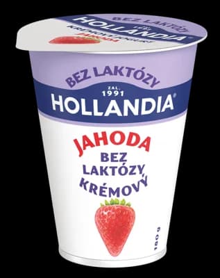 Hollandia Krémový jogurt bez laktózy jahoda