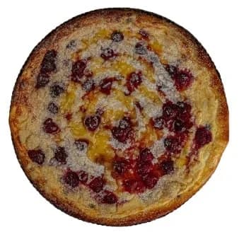 Karlovský frgál tvarohový s malinami