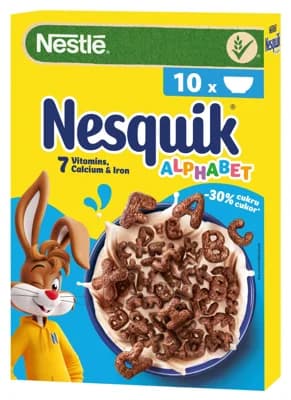 Nestlé Nesquik Alphabet snídaňové cereálie