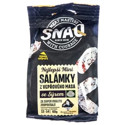 KOSTELECKÉ UZENINY Snaq Salámek mini se sýrem chlaz.