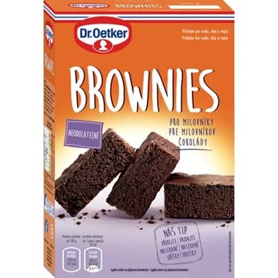 Dr. Oetker Čokoládové brownies sypká směs 4 x