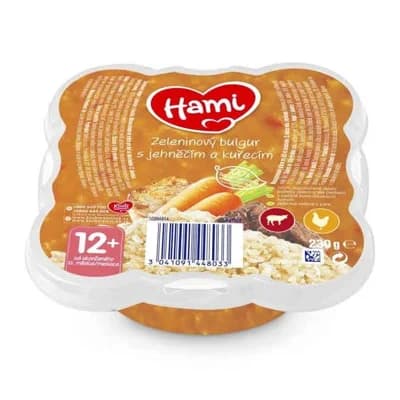 Hami Malý Gurmán Zeleninový bulgur s jehněčím a kuřecím 12m+