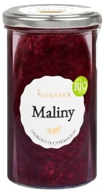 Šafránka BIO Maliny extra džem výběrový speciální